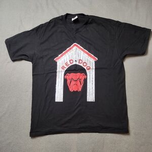 VTG 90s Hanes Red  Dog Made in USA T-shirt men XL  retro black